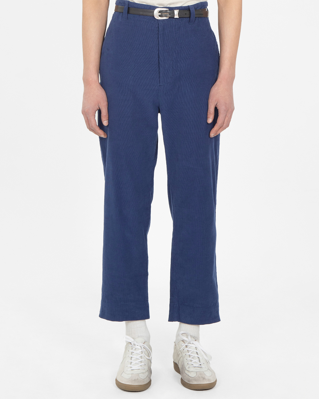 SUMMER CORDUROY FRENCH WORK PANTS (NAVY)