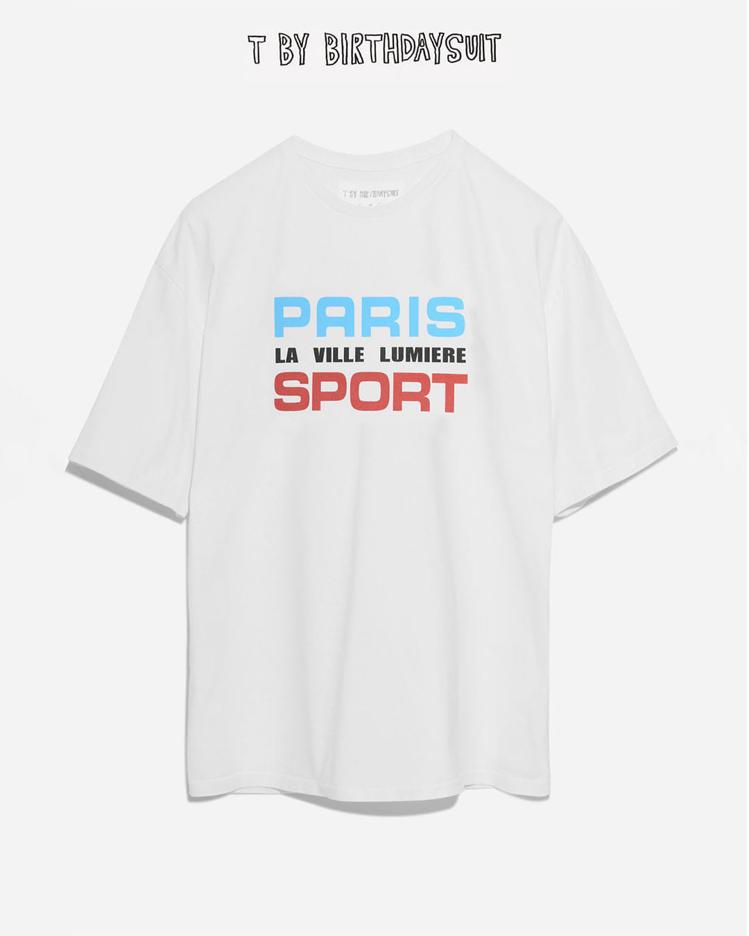 PARIS SPORT T-SHIRT (WHITE - BLUE)