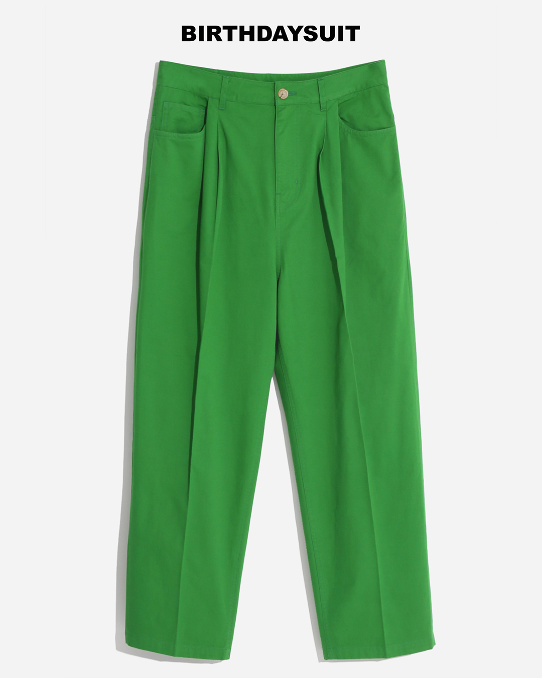 TWO TUCK WIDE PANTS (GREEN)
