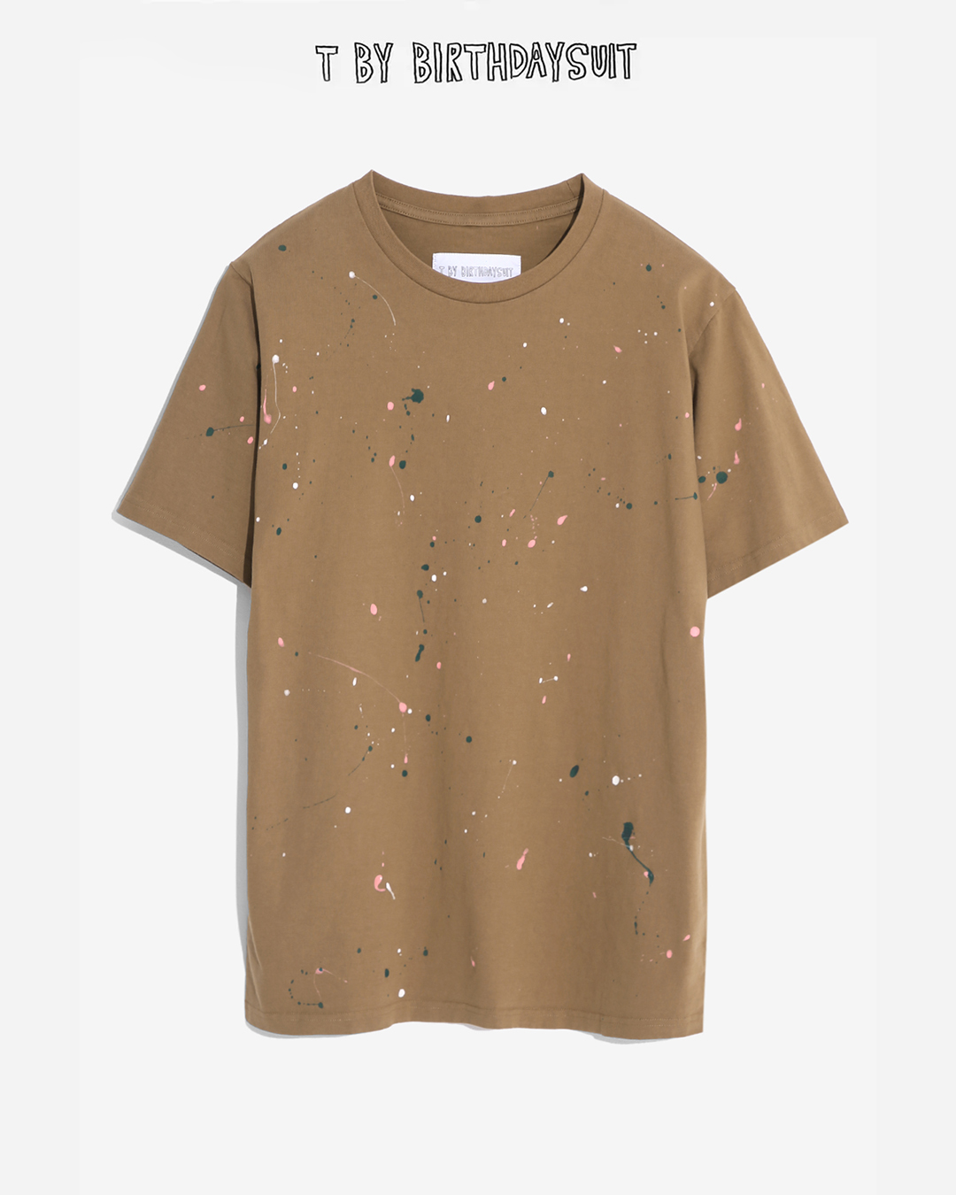 PAINTED T-SHIRT (BROWN)