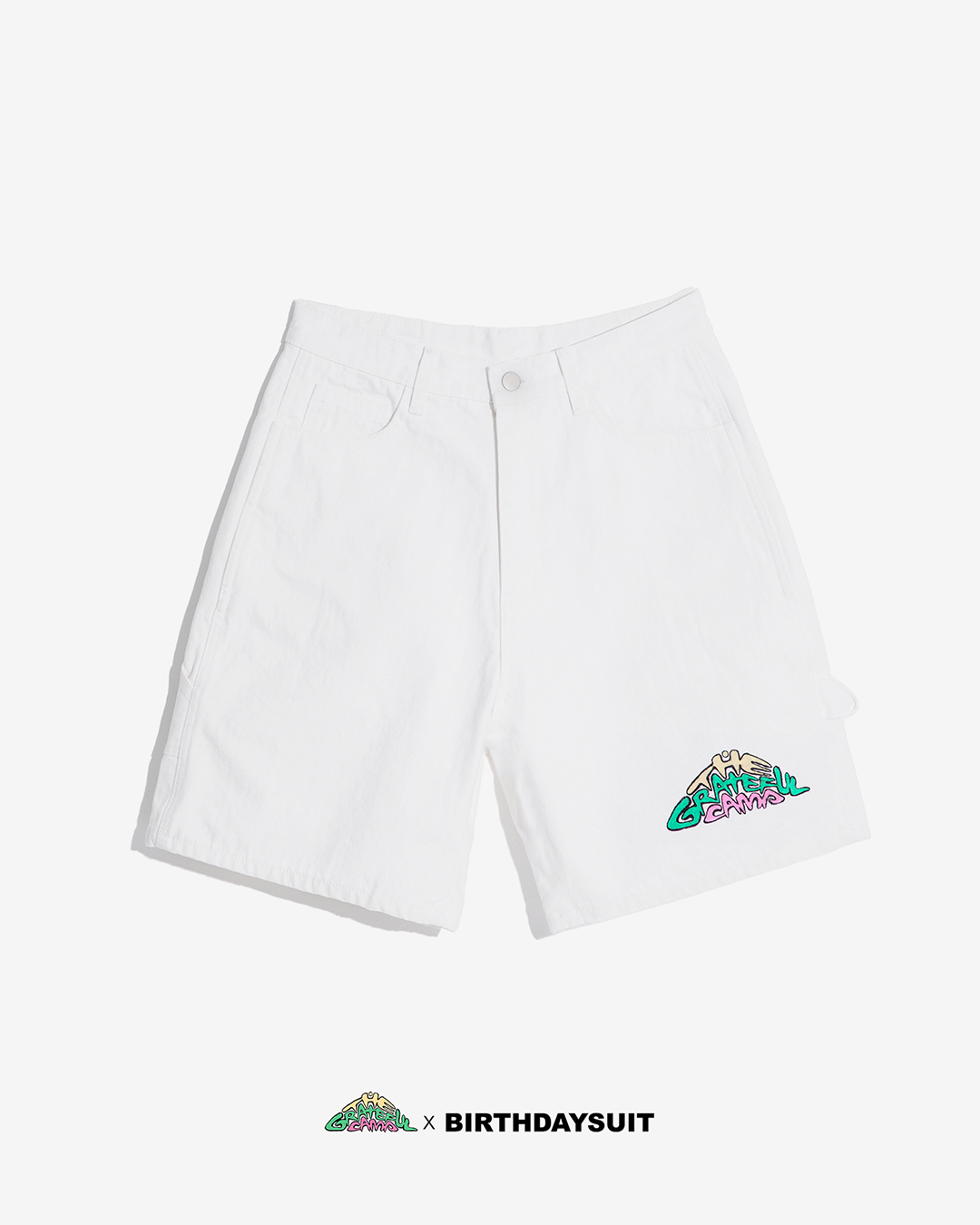 THE GRATEFUL CAMP PAINTER SHORTS (WHITE)